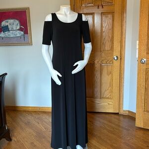 Chico’s Black Cold Shoulder Dress.  Size is US 4 ( Chico’s size 0 )